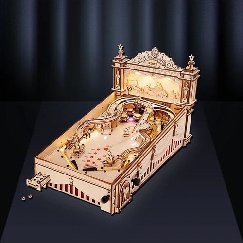 Rokr Amusement Park Series Building Kits Wooden Puzzle Pinball Machine for Gifts — image 2