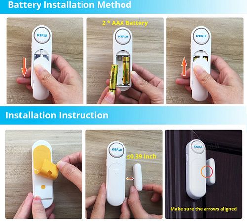 RV-Camper-VAN-Motorhome-Caravan Wireless Remote Alarm Security Entry Door Sensor — image 7