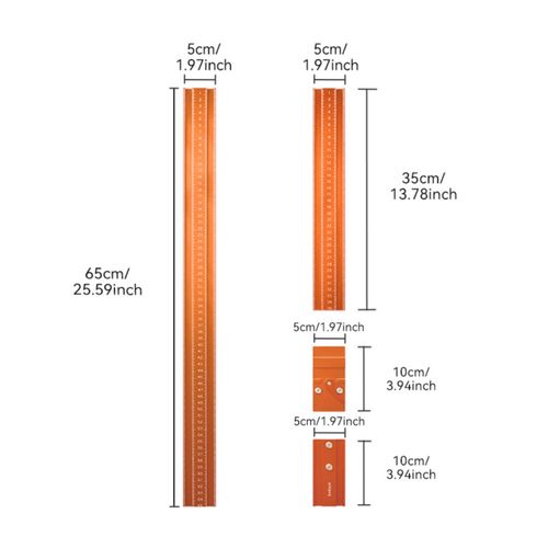 Cross-Shaped Woodworking Guide Ruler Multifunctional Measuring Tool Portable — image 7