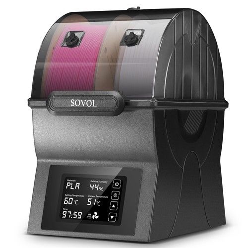 Sovol SH02 Filament Dryer Box Real Time Monitoring Faster Drying & Heating UK