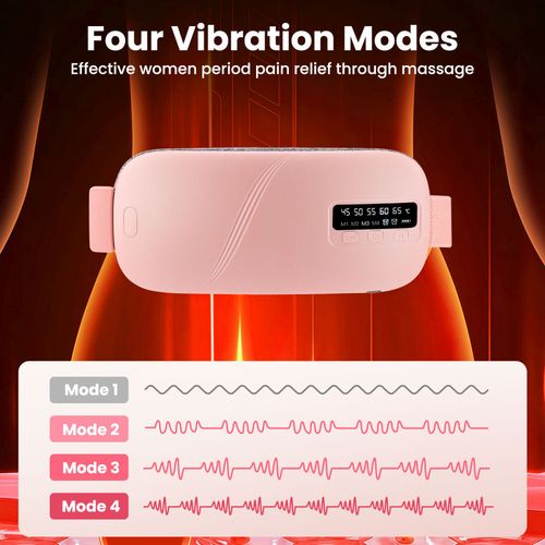 Electric Heating Menstrual Heat Pad Massage Belt For Period Pain Relief Cramps — image 4