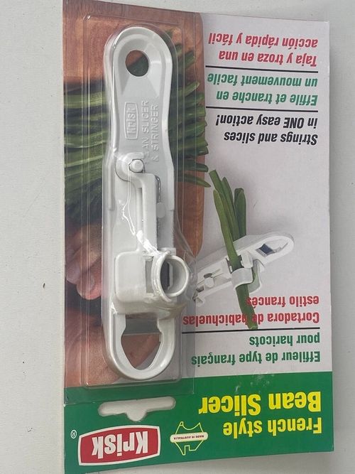 Runner Bean Slicer KRISK strings slices top tails Kitchen gadget Green Bean — image 16