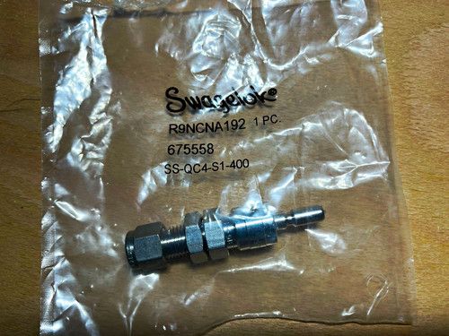Swagelok SS-QC4-S1-400 Quick Connect Fitting/Adapter, 1 Unit, unopened, no cert.