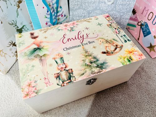 Nutcracker Christmas Eve Box Crate, Xmas Tradition Keepsake, Night Before Xmas — image 4