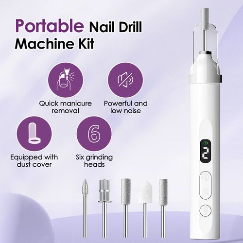 Professional Toe Nail Grinder For Thick Toenails Set Manicure Pedicure Drill Set — image 12