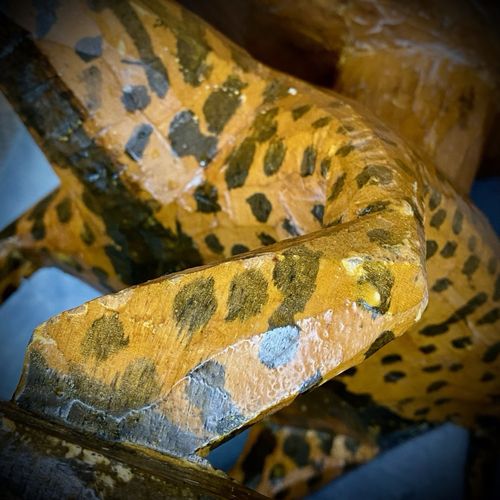 Handmade Wooden Leopard Sculpture - Stool Table - Tribal Ethnic Decor - African — image 20
