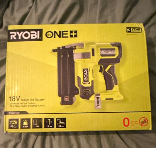 Ryobi ONE+ 18V AirStrike 18 Gauge Nailer R18GN18-0 Bare Tool