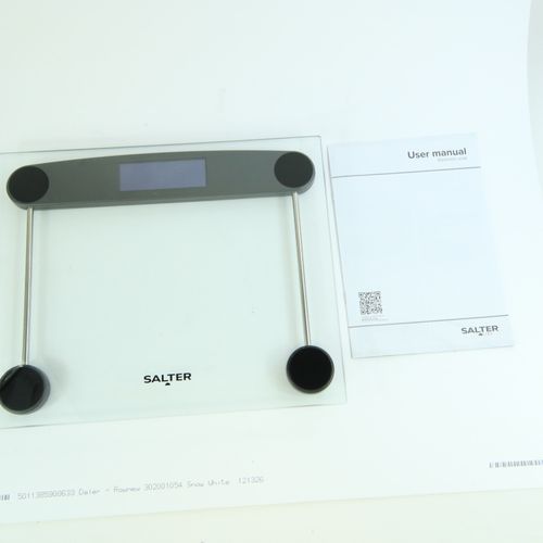 Salter Clear Glass Bathroom Scale Electronic Digital Bodyweight Scale 180kg/28st — image 2