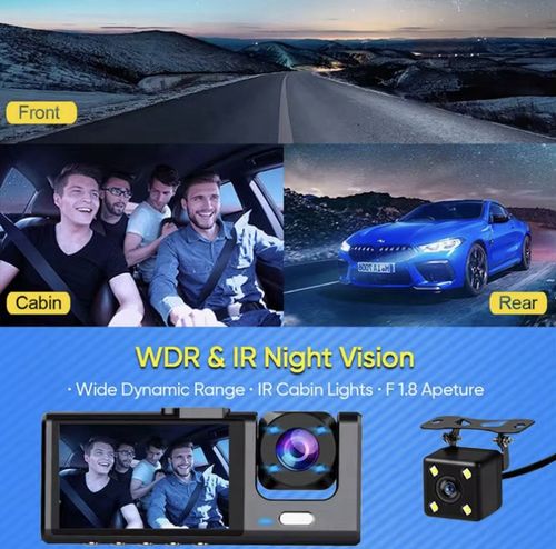 Dual Lens 1080P Car Dash Cam Recorder G Sensor DVR Front and Rear Camera Video — image 17