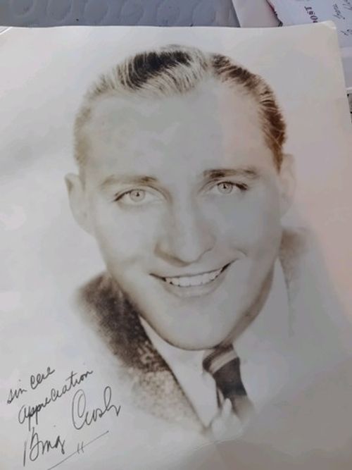 BING CROSBY Pre-Printed Signed Photo with Original Envelope - Thames Hospice