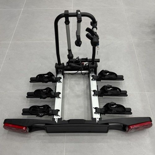 Heavy Duty Foldable E-Bike Carrier Electric 3 Bike Rack 60KG W/ E-Mark Taillight