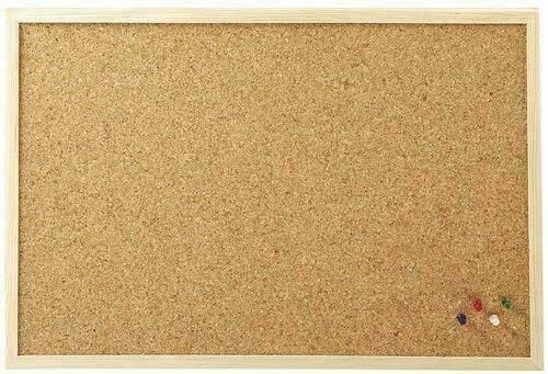 Cork Board Pin Message Notice Board Wooden Frame Office Memo School Pinboard 