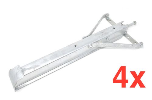 4x Static Caravan Corner Steady Legs Galenised 24" Mobile Home Leg Wind Down — image 2