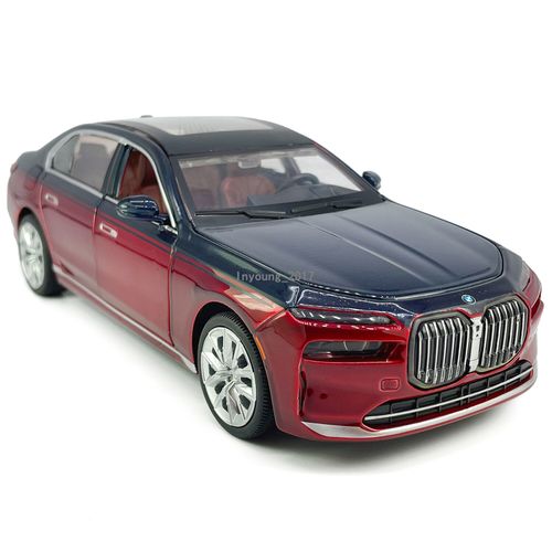 1:24 BMW i7 G70 EV Model Car Metal Diecast Toy Cars Toys for Boys Kids Gifts Red — image 4