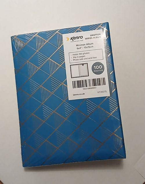 Slip In Photo Album 6x4. Holds 100 Photos. Teal Blue -Brand  New.  Kenro Grafton — image 3