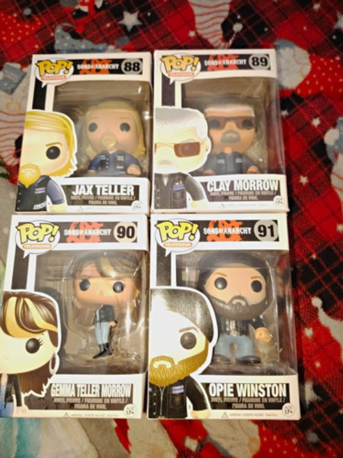 Funko Pop! Sons of Anarchy Vinyl Boxed Lot of 4 Jax/Clay/Gemma/Opie