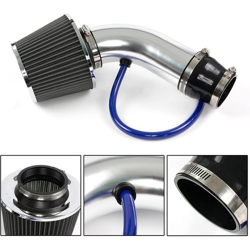 Universal Car Inlet Cold Air Intake Filter Induction Kit Pipe Hose System 76mm — image 4