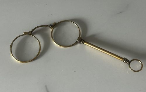 Antique Victorian Lorgnette Spectacles / Folding Handled Glasses — image 8