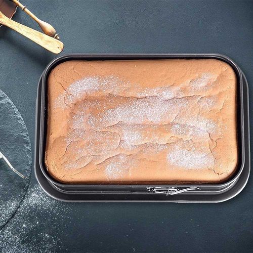 Cake Tin Rectangular Non-Stick Spring Form Baking Bake Tray Bakeware 32.7 x 23cm — image 8