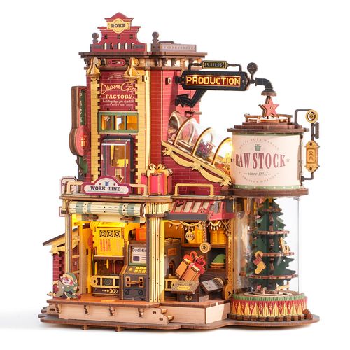 ROKR 3D Wooden Puzzle Music Box Dream Gift Factory DIY Model Kit for Adults Gift — image 2