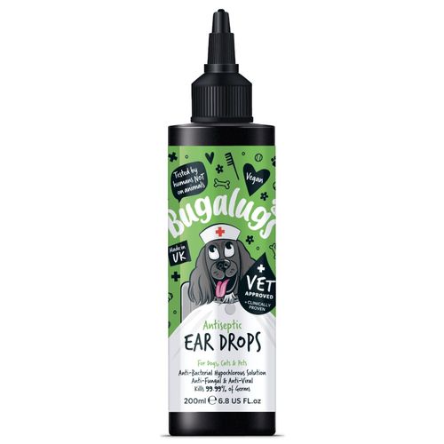 BUGALUGS Dog Ear Antiseptic Drops soothes itching & odours cleaner first aid — image 1