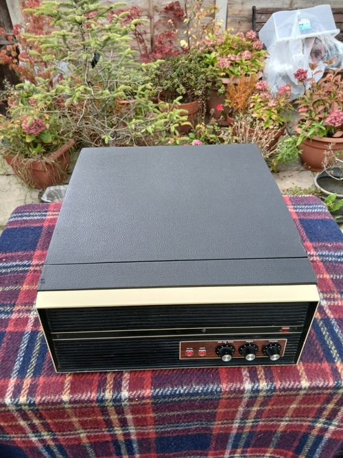 Bush RP50 Vintage Portable Record Player 4-speed BSR Autochange Deck Working — image 6
