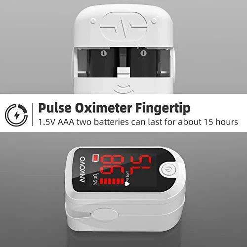 FINGERTIP PULSE OXIMETER BLOOD OXYGEN SATURATION SpO2 LEVELS HEART RATE MONITOR — image 9