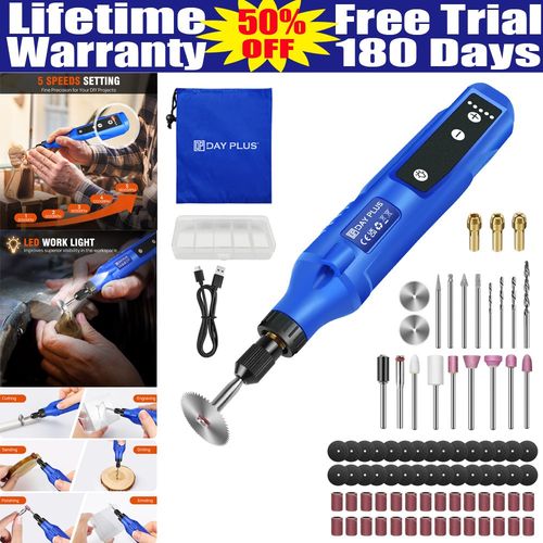 UK Cordless Rechargeable Mini Drill Grinder Engraving Pen Multi Rotary Tool Kit — image 1