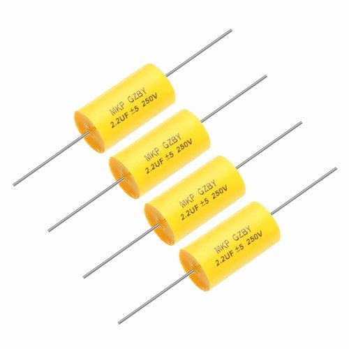 4Pcs 2.2uf Frequency Divider Capacitor 250V Axial Audio Speaker Crossover]
