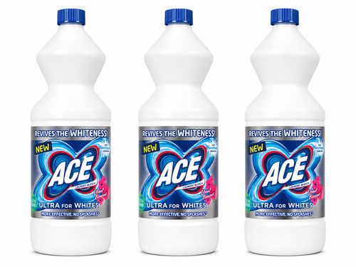 Ace Laundry Bleach Ultra White Floral Bouquet Stain Remover 1L X3 RM24 Post