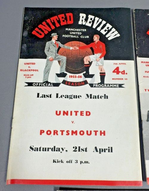 11 Man Utd United Review Programmes 1955-66 FA Cup Vintage Collection — image 2