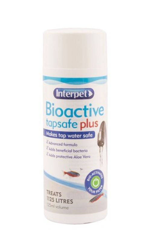 Interpet Bioactive Tap Safe Plus Aquarium Water Conditioner Fish Tank Dechlore