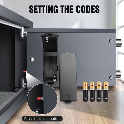 Security Digital Hidden Wall Safe Electronic Money Cash Box Home Lock Fireproof — image 8