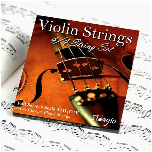 Adagio VIOLIN STRINGS SET 4/4 3/4 - Beginner to Pro Quality Series RRP £10.99 — image 1