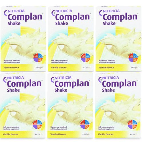 Complan Shake Vanilla Flavour 4 x 57g - Pack of 6