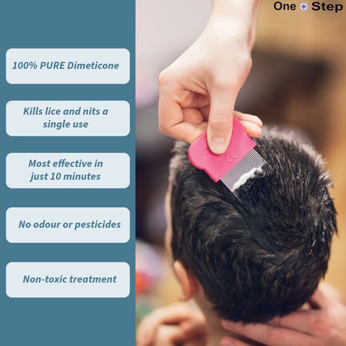 Dimeticone Head Lice Treatment 100ml Lice & Nit Removal Solution Kids & Adults — image 2