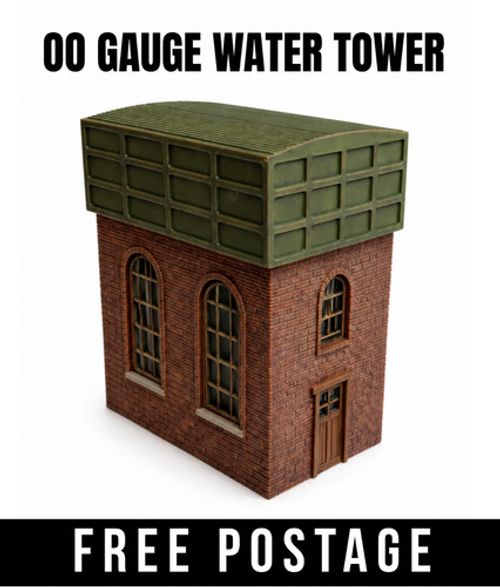 OO Gauge Water Tower 1:76 Model Railway Industrial Building Train Layout Scenery
