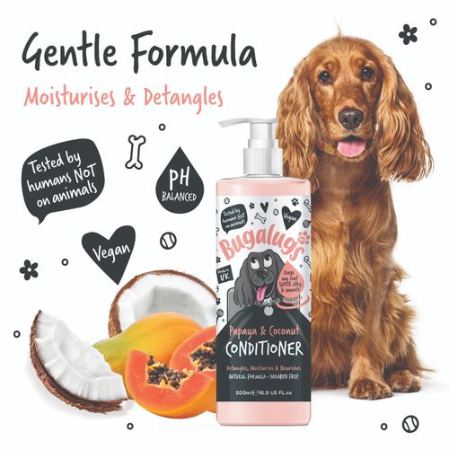Bugalugs Scented Dog Conditioner Dogs Puppies detangles moisturises skin & coat — image 4