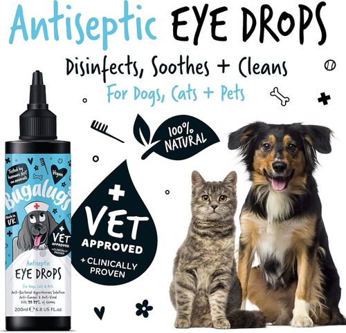 BUGALUGS Dog Eye Drops for infection 200ml, Antiseptic eye drops for dogs, puppy — image 2