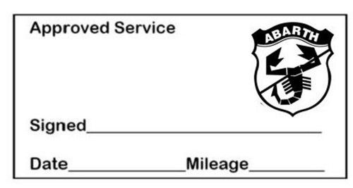 Service Stamp Garage Service Maintenance Stamp Approved Service History