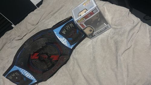 CM PUNK bundle including belt, signed poster and funko pop — image 2