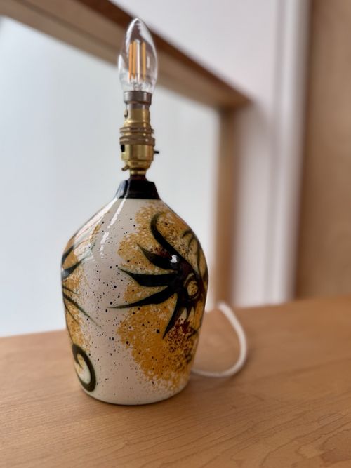 Rare Celtic Pottery Newlyn Table Lamp Base with Phoenix design (no shade) — image 16