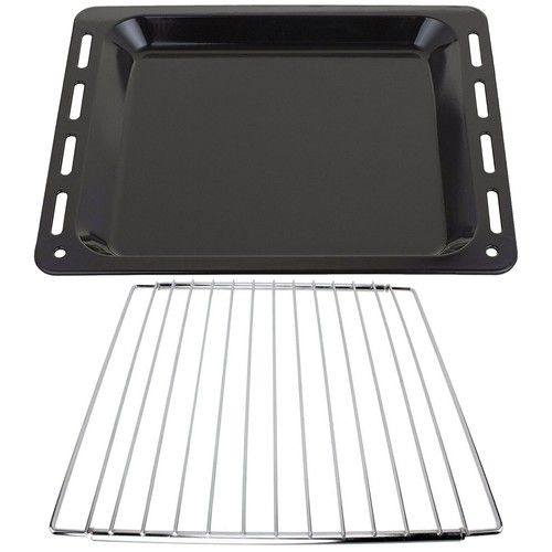 UNIVERSAL Oven Cooker Baking Tray & Adjustable Extendable Locking Shelf Rack Pan