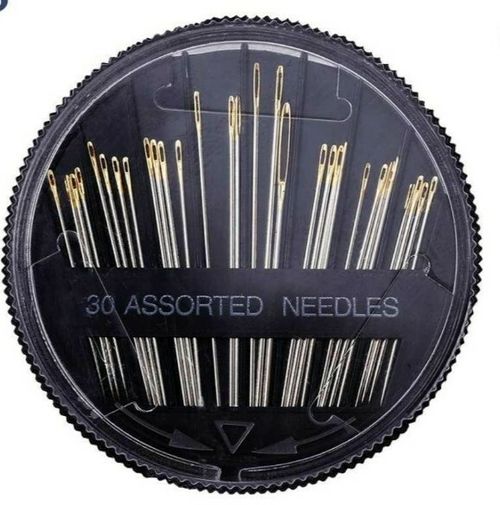 30 X Hand Sewing Needles ASSORTED SIZES EASY THREAD Big Eye Set UK 🇬🇧 🪡 — image 1