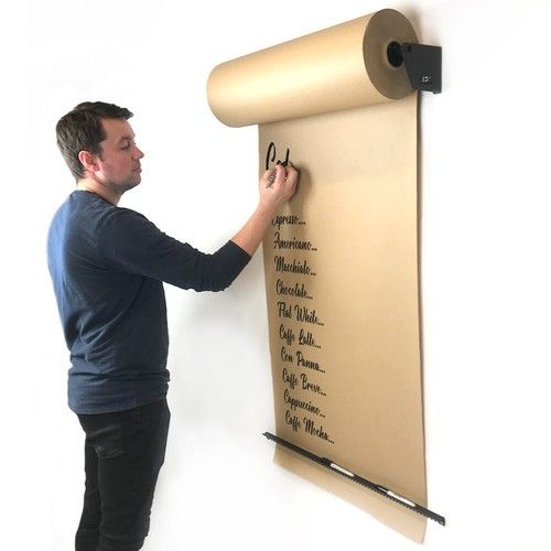 Kraft Brown Paper Roll Dispenser Crafts Art Roll Restaurant Menu Craft Room