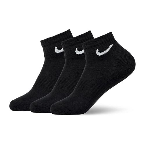 Nike Socks Mens 3 Pack Black White Ankle Crew Sports Cotton Cushioned — image 1