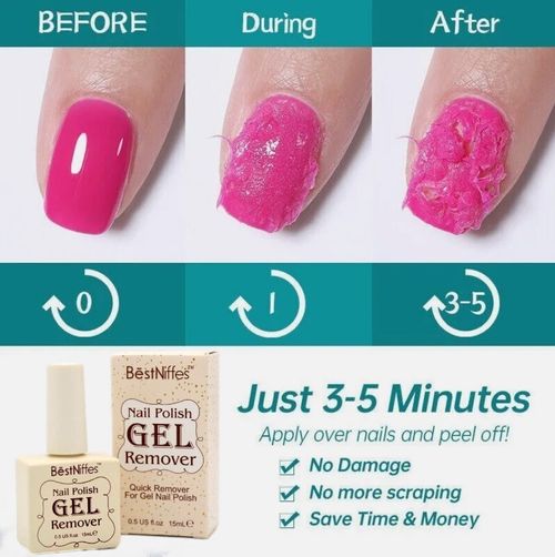 BestNiffes NAIL POLISH REMOVER GEL Soak-Off Quick Bust Nail Gel Vanish Remover — image 2
