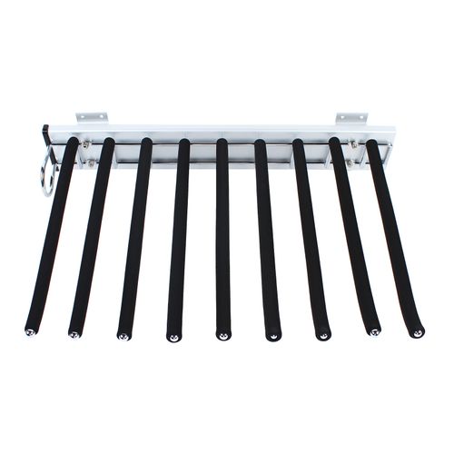 Heavy Duty Wardrobe Pull-out Trouser Rack w/Silent Rail Left Mounting Steel Rack — image 11