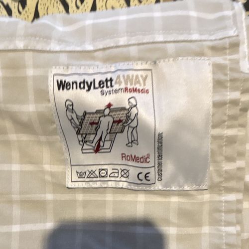 RoMedic WendyLett4WAY Transfer Sheet Beige/White Check Fabric Washable — image 2