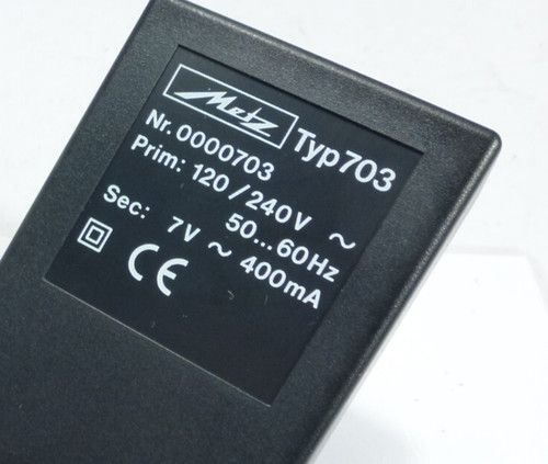 Metz Typ703 Charger for 45-40 Nicad Battery Packs ref 112